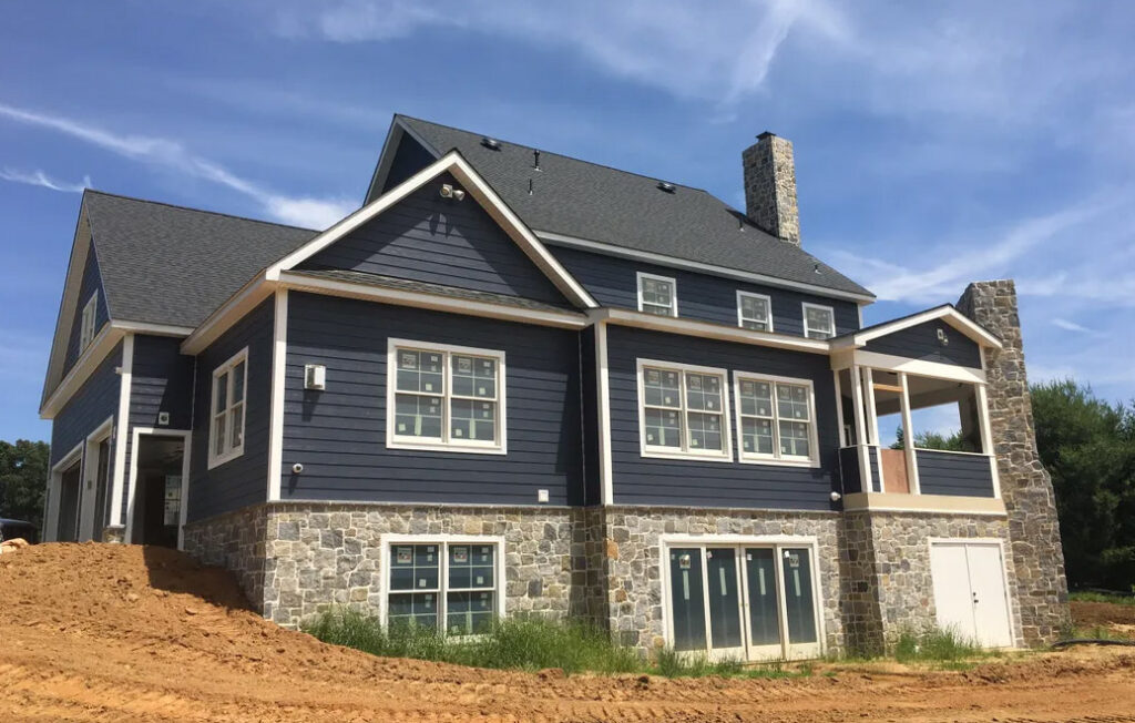 house with custom stonework